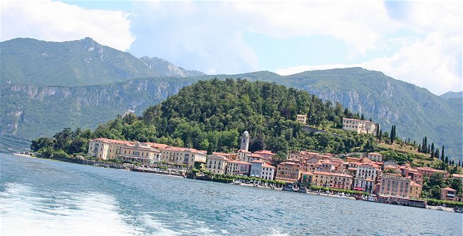 the luxury resort of Bellagio on lake Como